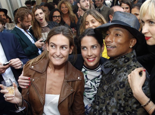 Pharrell with fans