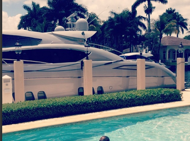 Rick Ross swimming Instagram