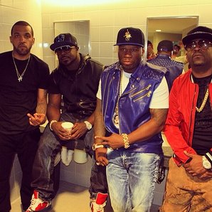 50 Cent With G Unit At Summer Jam