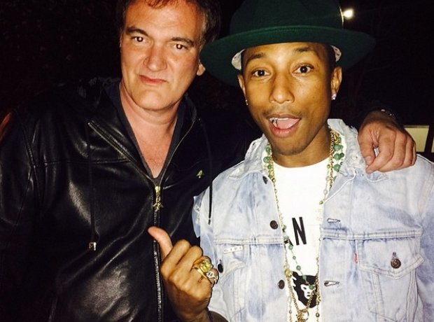 Pharrell Williams with Quentin Tarantino