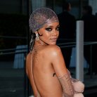 Rihanna nude dress