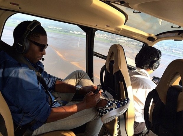 Tinie Tempah In A Helicopter