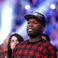 Image 1: 50 Cent attends boxing match