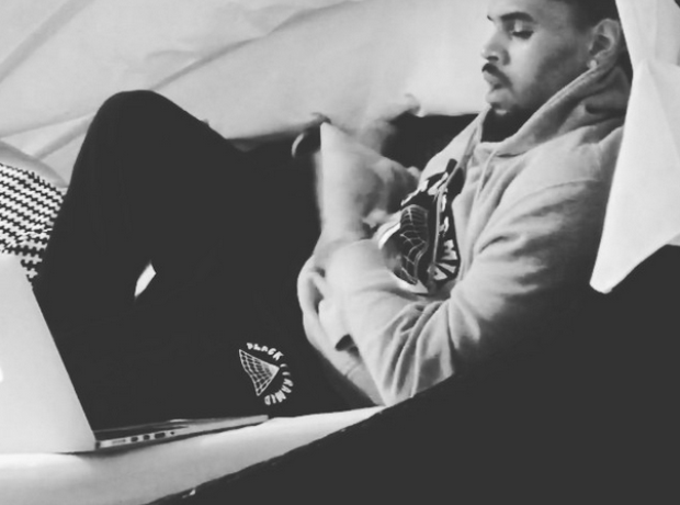 Chris Brown freestyling instagram