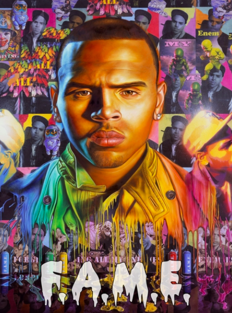 Chris Brown FAME artwork