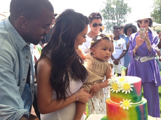 Kanye West Kim Kardashian North West birthday Kidc