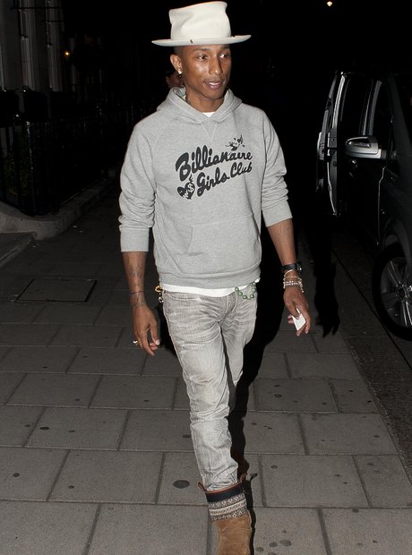 Pharrell out for dinner in London
