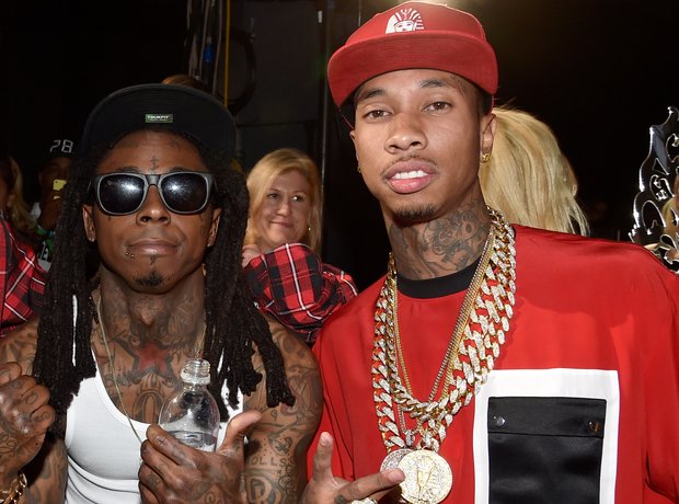 Chris Brown, Lil Wayne, and Tyga at the BET Awards
