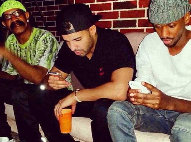 Drake's Dad with Drake and Big Sean