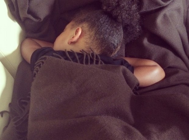 Blue Ivy asleep