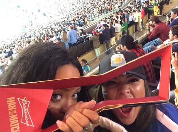 Rihanna at the world cup final