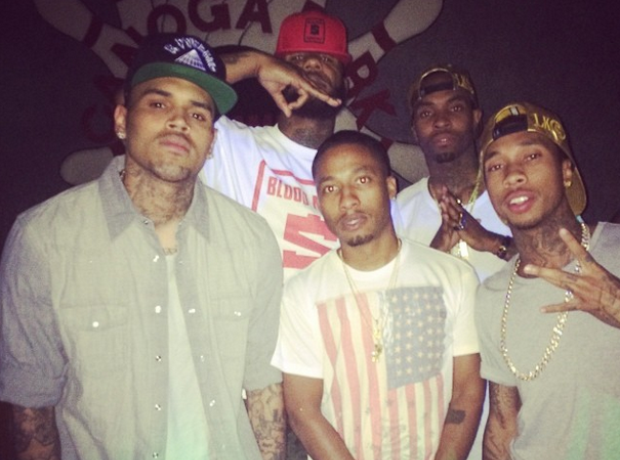Chris Brown bowling match