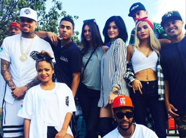 Chris Brown celebrity kickball game