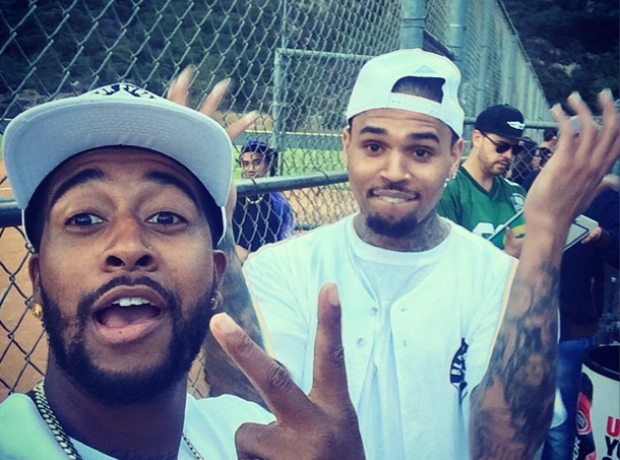Chris Brown Omarian celebrity kickball game