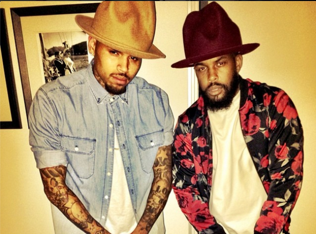 Chris Brown Pharrell hat