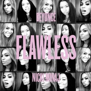 Beyonce 'Flawless' Remix artwork with Nicki MInaj