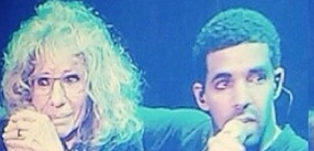 Drake and his mum OVO Fest 2014