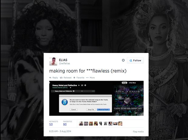 Flawless remix reactions