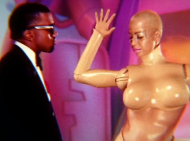 Kanye West And Amber Rose In Robocop VIdeo