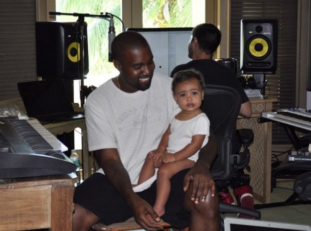 Kanye West and Daughter North West 