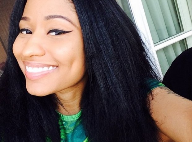 Nicki Minaj smiling