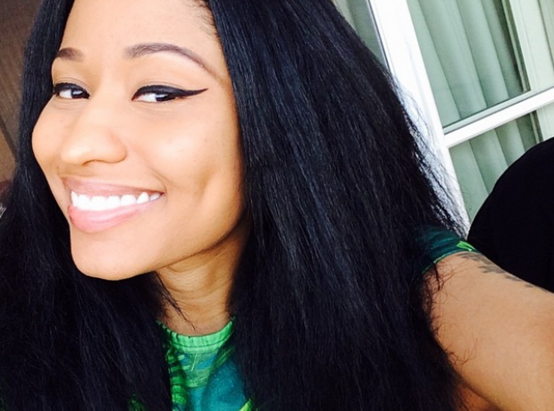 Nicki Minaj smiling selfie