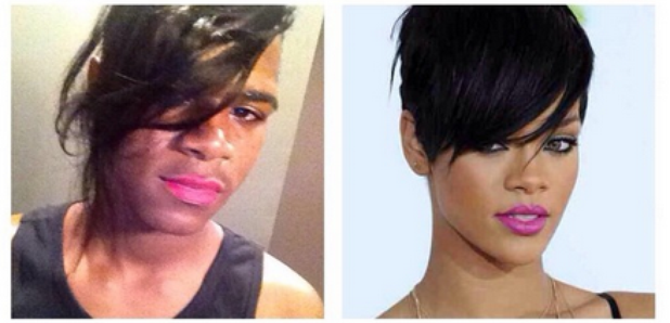 Rihanna make-up transformation 