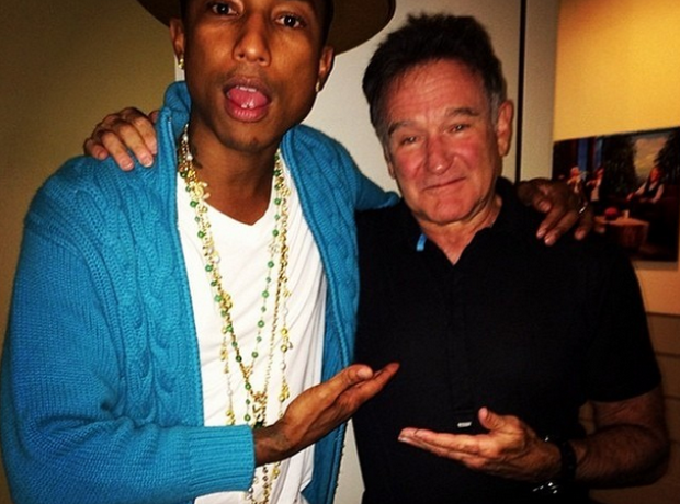 Pharrell and Robin Williams