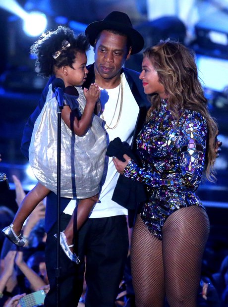 Beyonce, Jay-Z and Blu Ivy Carter MTV VMAs 2014