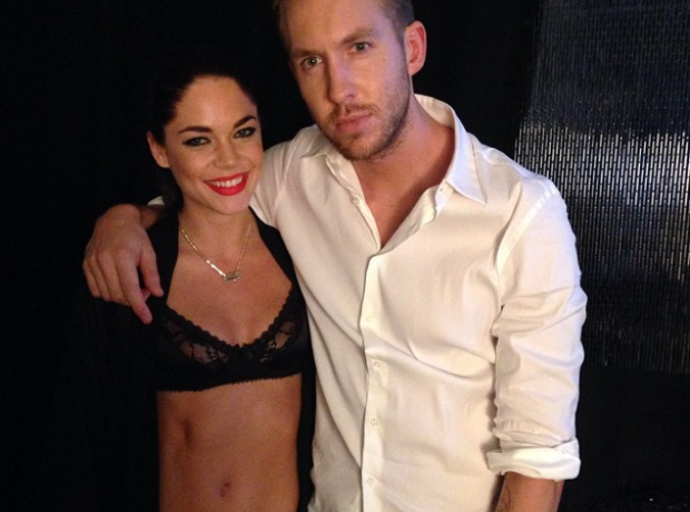 Calvin Harris and Underwear Model