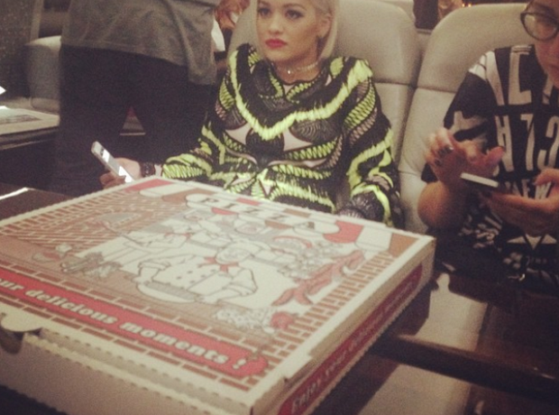 Rita Ora Iggy Azalea Pizza