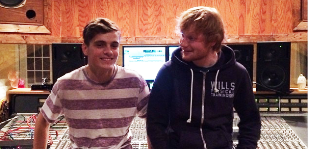 Ed Sheeran and Martin Garrix in the studio 