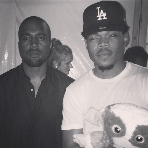 Kanye West and Chance The Rapper