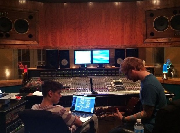 Martin Garrix Ed Sheeran Recording Studio Instagra