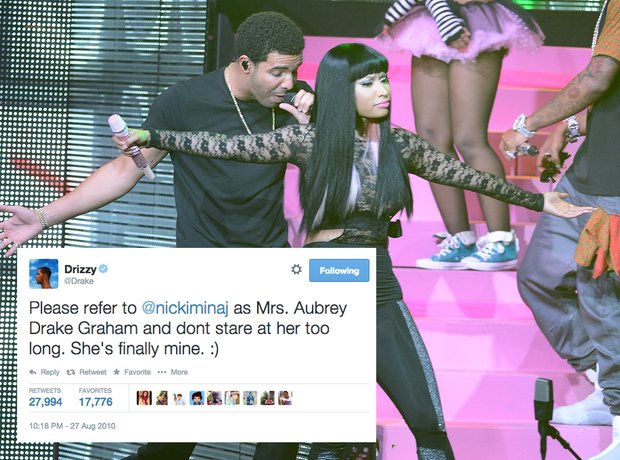 Drake Nicki Minaj marriage tweet