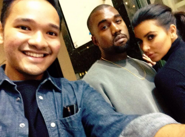 Fane Kimye selfie