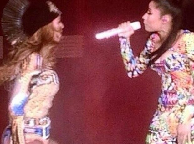 Nicki Minaj and Beyonce in Paris 'On The RUn' tour
