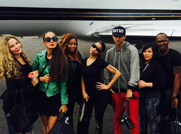 Nicki Minaj travelling 