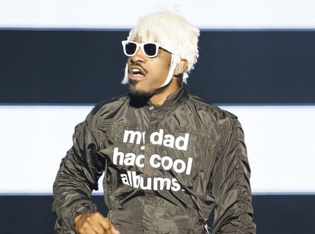 Andre 3000's weird blonde wig at Bestival. - 27 Of Hip-Hop's Most Iconic  And... - Capital XTRA