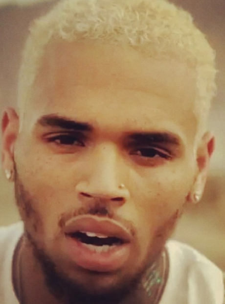 Chris Brown Blonde hair instagram