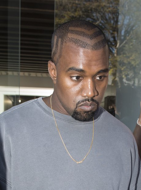 Kanye West reveals new hair shave design