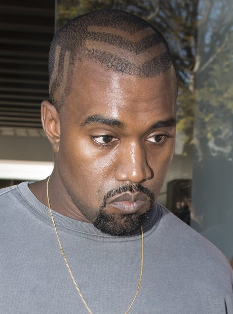 Kanye West reveals new hair shave design