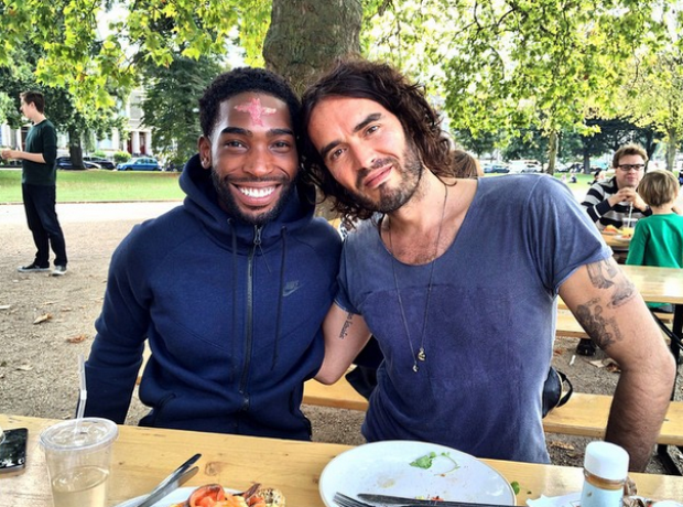 Tinie Tempah and Russell Brand 