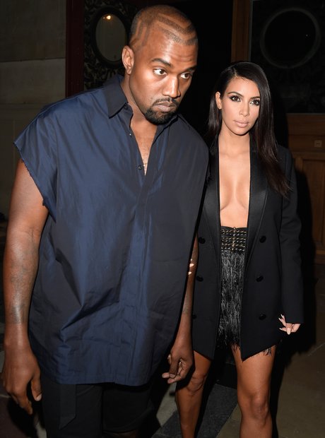Kim Kardashian Kanye West Paris Fashion Week 2014