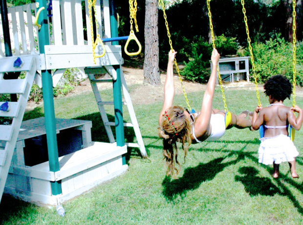 Beyonce and Blue Ivy Swing