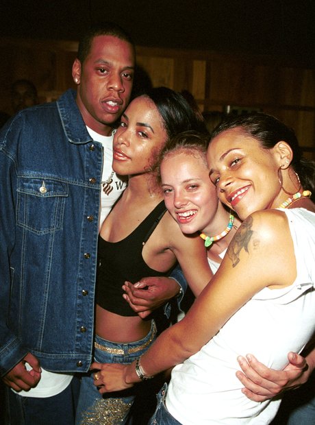 Aaliyah with Jay Z