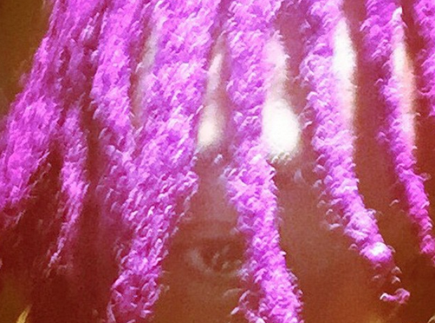 Wiz Khalifa Purple hair 