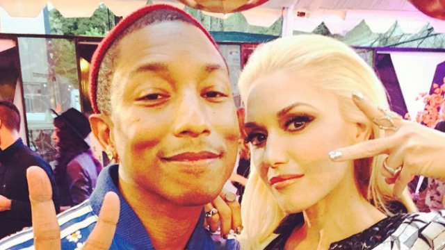 Gwen Stefani and Pharrell Williams at The Voice