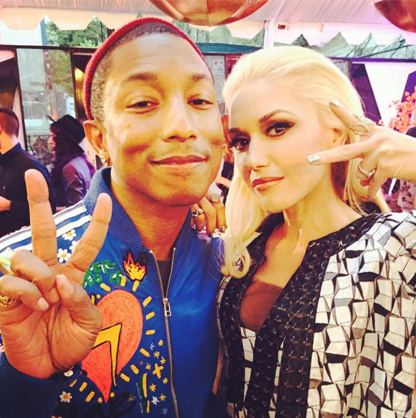 Gwen Stefani and Pharrell Williams at The Voice