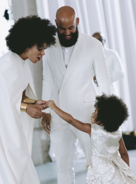 Solange and Blue Ivy at her wedding